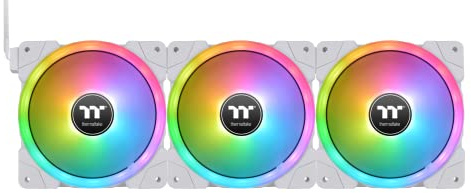 Thermaltake SWAFAN EX12 RGB Snow | Wechselbare Lüfterblätter | Umkehrbarer Luftstrom | High Pressure Lüfterblätter| 3 Pack