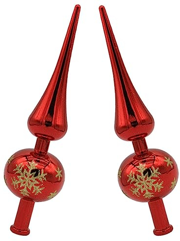 Baluue 2stücke Weihnachtsbaumspitze Glitzernde Christbaumspitze Aus Festliche Weihnachtsbaumdekoration Für Stimmungsvolle Feiertage Und Besondere Anlässe