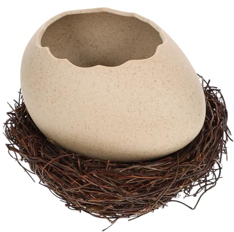 MAGICLULU Cuenco Creativo Forma de Cáscara de Huevo Tazón para Postres Bebidas Frías y Fideos Recipiente Decorativo para Snacks y Frutas Hogar y Restaurante