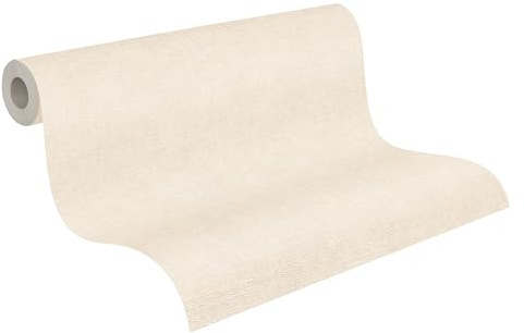 A.S. Création Putz-Vliestapete – Beige, Creme – 10,05 x 0,53 m | Urbane Putzoptik als Akzentwand – matte Strukturtapete, ansatzfrei & spurlos abziehbar – für Wohnzimmer & Schlafzimmer