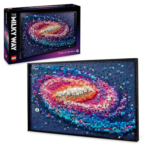 LEGO Art La Voie lactée - Décoration Murale - Set de Construction pour Adultes - Cadeau sur Le Thème de l’Espace et de l’Astronomie - Activité Créative pour Les Passionnés d’Art et de Design 31212
