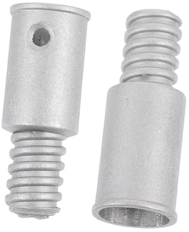Beavorty 2st Adapter-teleskopstange Verlängerungsstange Mit Gewindeende Spitze Für Teleskopstange Besenstiel Mit Gewindespitze Moppstangenadapter Verbinder Metall Suite Amerikanischer Stil