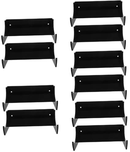 10 Piezas Soporte Para Rodillo Tendedero Manos Bastidores De Ropa Rodillos Soporte De Exhibición Estante De Alfileres Percha Acrílica De Montaje En Pared Acrílico PRETYZOOM