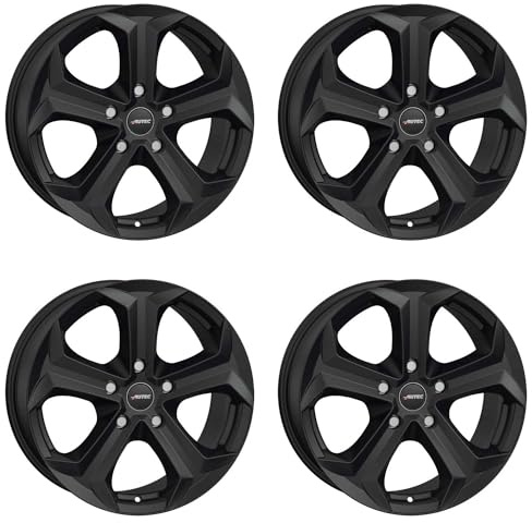 4x AUTEC Felgen Alufelgen XENOS 8.5x18 ET40 5x108 Schwarz matt kompatibel mit smart #1