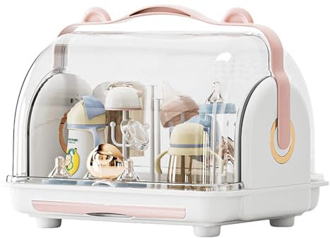 Babyflaschen-Trockenbehälter – Reise-Flaschen-Trockenständer, Babyflaschen-Trockenständer | Reiseregal mit Abtropffläche, kompakter Wäscheständer für die Küche, praktische Lösung zum Trocknen von Baby