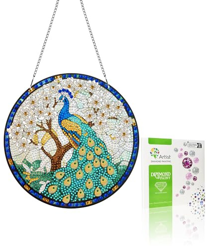 VAIIEYO Peacock Diamond Art Hanging Ornament, Pearl Art Kits for Adults