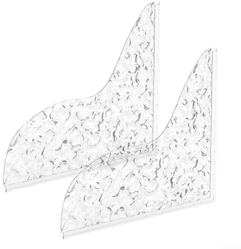 Wasserdichter Acryl-Badewannen-Eck-Dusch-Spritzschutz für Badezimmer, Spritzschutz, um Wasseraustritt und Bodenschäden zu verhindern, 2 Stück