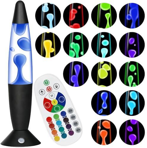 Besight Lampe à Mouvement Liquide avec 17 Changements de Couleur pour Adultes, Lampe d'ambiance pour Bureau Chambre Maison, Cadeau pour Anniversaire Saint Valentin