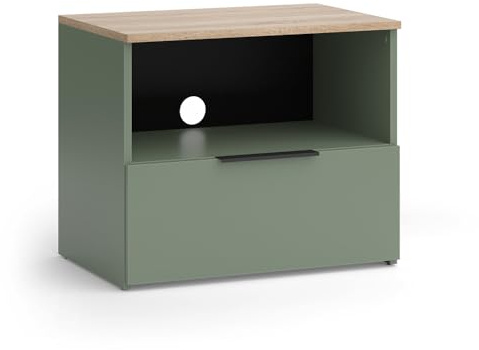 Vicco Mueble bajo para TV Wido, Verde, 60 x 50 cm