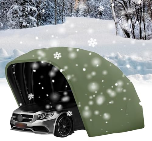 Parasole per auto da esterno, completamente chiuso e impermeabile per auto, moto e biciclette, garage mobile retrattile