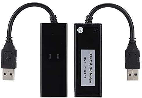 Eacam Faxdatenmodem, USB 56K Externes DFÜ-Modem mit Schnellverbindung (V.92) für XP, Anrufer-ID, USB 2.0, Unterstützt Faxdatenmodem, 98 SE, ME, 2000, X, Vista, 7