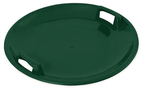 Hamax Schlitten Rutscher UFO | robuster Kunststoff | Leichter Schneerutscher | ergonomische Form | hoher Fahrspaß | ideal für Kinder & Jugendliche | Dark Green