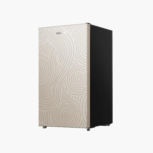 COMFEE' 88L Réfrigérateur avec Chiller Box, Mini Frigo Top, Jaune