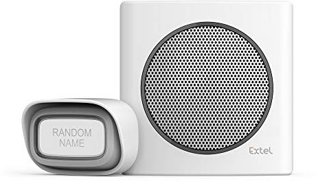 Extel 081738 Carillon Sonnette sans fil, Blanc, 200 m