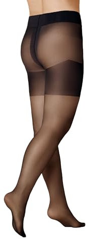 KUNERT Damen Fresh Up Curvy 20 klimaregulierend Strumpfhose, 20 DEN, Black 0500, 52/54