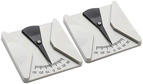 SGerste Eyeglasses Angle Ruler Measuring Tool Protractor Pantoscopic Angle Meter 2pcs