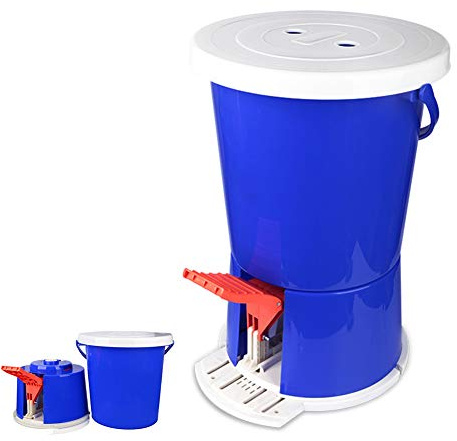 Pebegain Mini Portable Manual Top Load Washing Machine, Blue, 14L, Suitable for Baby Wear, Freestanding, Wear-resistant, No Power Consumption