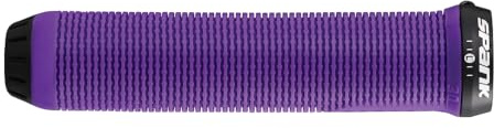 Spank Spike 30, Lock-on, Durchmesser 30 mm, Mountainbike-Griffe für Erwachsene, Unisex, Violett, 145 mm
