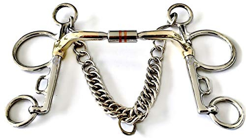 Pelham Snaffle Copper Barrel German Silver Horse Bit (5.5)