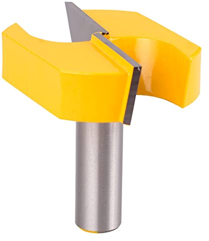 Oudtinx CNC-Spoilboard-Fräser-Bits, 1,27 cm Schaft, 6,4 cm (Durchmesser), Bodenreinigung, Fräser (Einbohr-Bit, Plattenabflachung, Holzbearbeitung, Fräser) mit Hartmetallbestückt