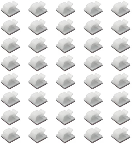 ALLY-MAGIC Cable Clips Self Adhesive Cable Clips Organizer Cable Wire Management for Desk Wall Workshop Home Office Outdoors Christmas Decorations Y6-DLJ (White)