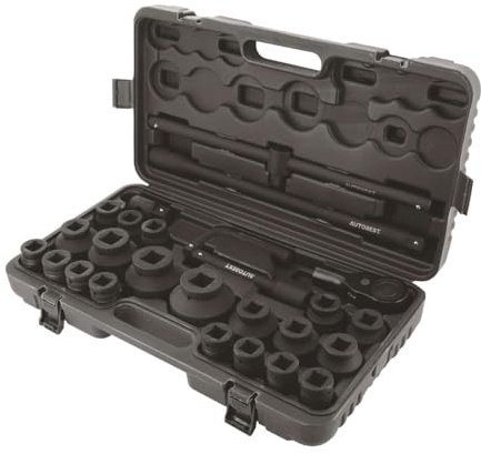 Coffret cliquet poids lourds chrome vanadium 27 pièces