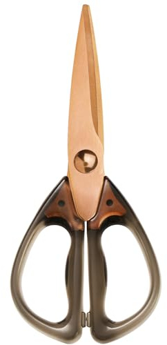 Kitchen Scissors All Purpose, ARCHIKING Kitchen Shears Cooking Scissor, Meat&Poultry Shears,Acrylic Handle Stainless Steel Utility Scissors with Comfort Grip Everyday Use (Brown)