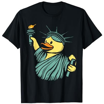 Statue of Liberty Rubber Duck New York Duckling T-Shirt