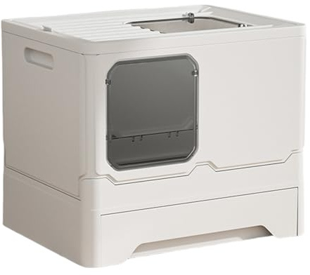 Caja de con Tapa, Tipo cajón, Caja de para Gatitos, Caja de de Entrada, Caja de para Gatitos, Caja de Grande para Gatos con cajón y Cuchara para Gatos
