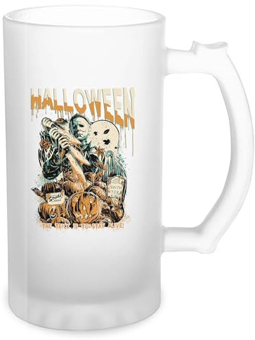 GR8Shop Vintage Michael Myers Transparent Beer Mug Stein 500ml
