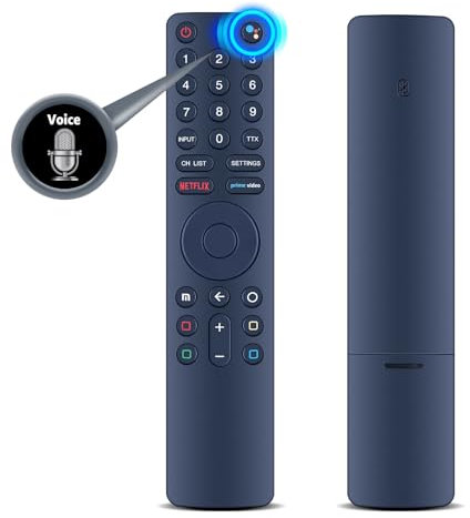 GOUYESHO XMRM-010 Télécommande de rechange à commande vocale pour Xiaomi MI TV 4S 4A Android Smart TV L65M5-5ASP L65M5-5SIN L32M5-5ASP L43M5-5ASP L55M5-5ASP L55MS-5A L55M6-6AEU L50M6-6AEU L43M6 - 6