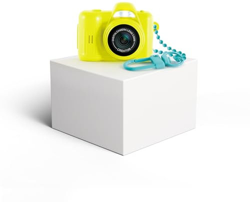 Canal Toys - Photo Creator - Cámara de Fotos y vídeo Digital Mini CAM - Pro - con Llavero y Tarjeta SD de 1 GB incluida - CLK 062, Amarillo