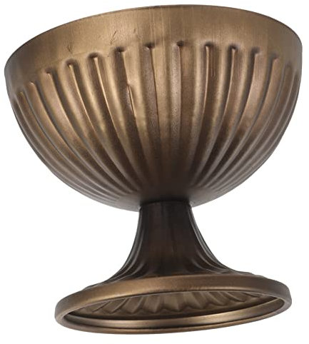 BESPORTBLE Vintage Römischer Pflanzkübel Aus Antik Bronzefarbener Blumentopf Mit Stabilem Sockel Vielseitig Für Frische Blumen Trockenblumen Und Dekoration Im Innen Außenbereich