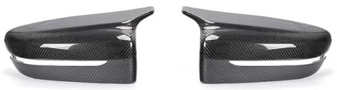 Auto Spiegelkappen, Auto Rückspiegel Abdeckung Carbon Fiber Außen Seite Rückspiegel Abdeckung Trim Passend für BMW 3Serie G20 G21 G28 2019-2023(Carbon Grain Black)
