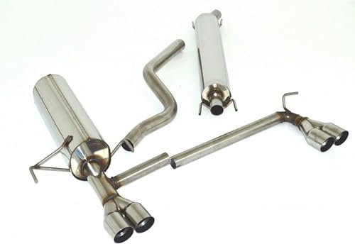 Friedrich Motorsport Duplex-Sportauspuffanlage, passend für Opel Astra H Caravan (Motorisierung siehe Artikelbeschreibung), Set mit Parkscheibe