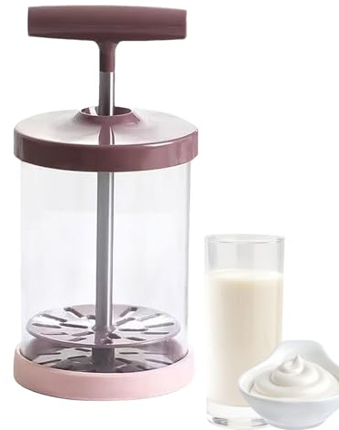 Manueller Sahnebehälter, Manueller Sahnespender, Schlagsahnespender, Ergonomischer Komfort-Griffspender Aus Edelstahl Für Salatdressings Für Ladenküchensalat