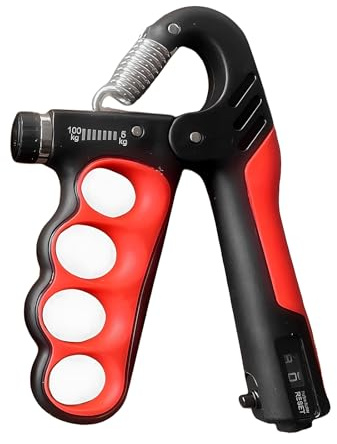 DOETYD 5-100 Kg Adjustable Forearm Strengthener and Hand Exerciser Grip Strengthener with Counter, Hand Gripper for Muscle Recovery, Musicians, Athletes, and Wrist Training (Black)