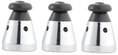 jojofuny 3pcs Pressure Cooker Jigger Valve Replacement Steam Relief Floater and Sealer for High Pressure Cookers Compatible with Induction Hobs and Lightweight Safety Valve Accessories