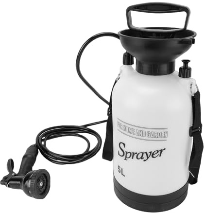ZDAGELD Tragbare Dusche, Vielseitig Einsetzbar, Effiziente Bedienung, Ergonomisches Design, Robuste Konstruktion, Sicherheitsmechanismus, Tragbare Campingdusche, 5 L, Automatische