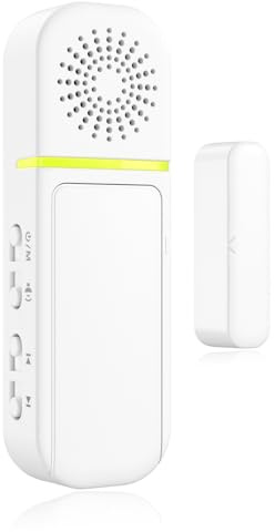 Sanjie Door Alarm with Instant and Delayed Alerts 30s/1min/2min，Door Window Ajar Alarms for Kids Safety/Home Security,Volume 0-110dB,Door Entry Chime for Business,1 Sensor