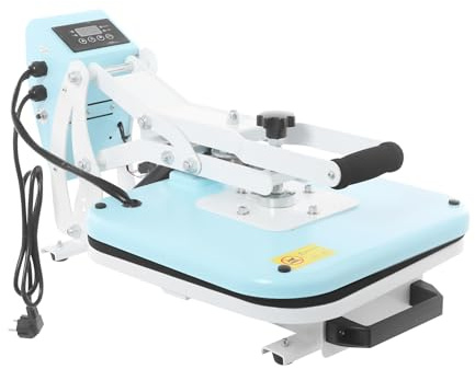 VonVVer Pressa per trasferimento a caldo, 38 x 38 cm, con display a LED e timer da 0 a 999 secondi