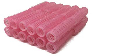 Pack of 24 Mini Small Hair Rollers Self Grip Vented Pro Salon Hairdressing Curlers (Pink)