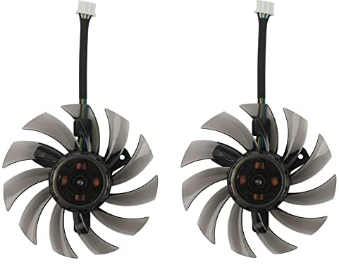 inRobert 75mm GA81S2U DC 12V 0.38A 4Pin Cooler Fan Video Card Fan Replacement for Zotac GTX 970 Dual Fan Graphic Card (DIY Fan)