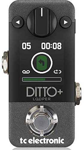 TC Electronic DITTO+ LOOPER Looper-Pedal für mehrere Sessions, nächste Generation, 60 Minuten