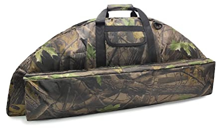 Jaegvida Compound Bow Case Multi-Functional Tactical Bow Bag Quick-Reload Design Portable Hunting Gear Waterproof Outdoor Case (Camo, 44“)