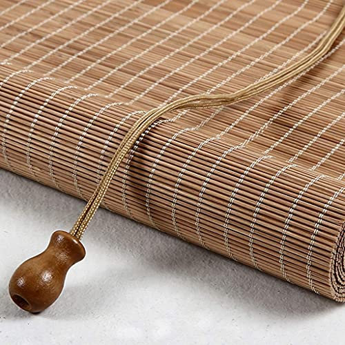 YJDQ As de Bambú Al Aire Libre, Roman Roller As Filtrado de Luz Filtrado Impermeable Anti-Uv Sombreado Sombrilla Sombrillas Levantadores,90 × 180Cm