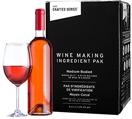 ABC Crafted Series DIY Wine Making Kits | Give the Perfect Wine Gift | Home Brewing Kit for Beginners | Makes 6 Gallons/30 bottles Of Wine (Washington State White Zinfandel - Medium-Bodied)