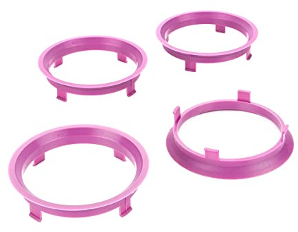 LST 4x Zentrier Distanzringe Magenta für Alufelgen Ø 65,1 mm - Ø 70,1 mm