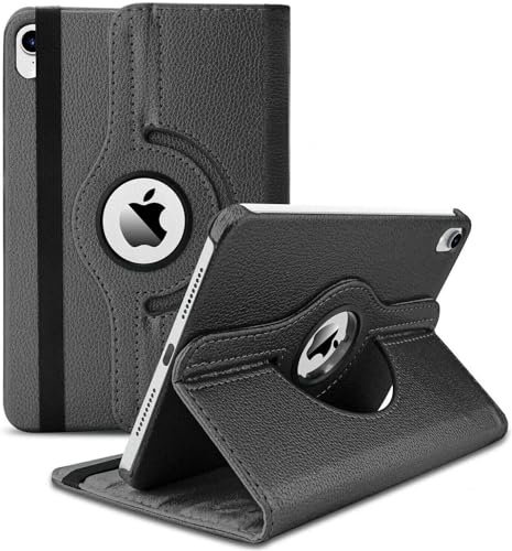 World biz Housse rotative pour iPad 10e génération (2022) 27,7 cm - Housse en cuir rotative à 360° Folio Case Protection Étui Support Couverture Fonction Auto Wake Sleep (Noir)