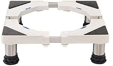 Adjustable Washing Machine Base Drum Washing Machine Base Holder Stand Adjustable Height 13-16cm Fridge Freezer Stand Length/Width 42-68cm Stent for Wine Cooler, Ice Maker, Dishwash